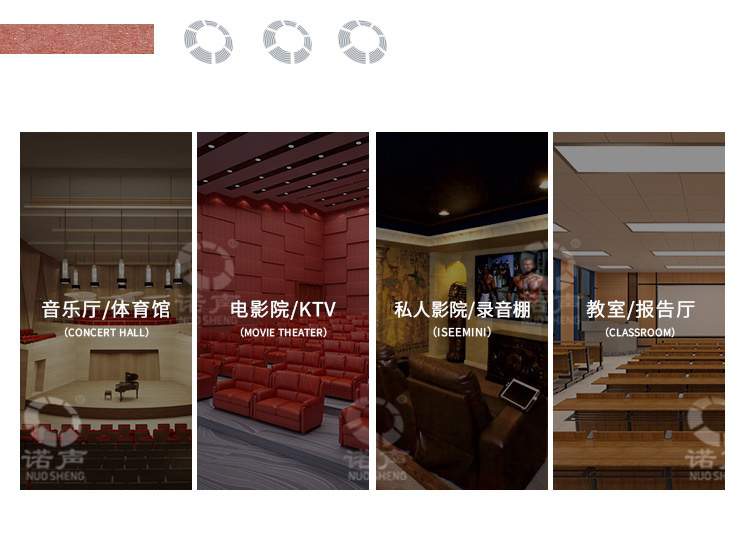 復合槽木吸音板適用場所 復合槽木吸音板適用場所