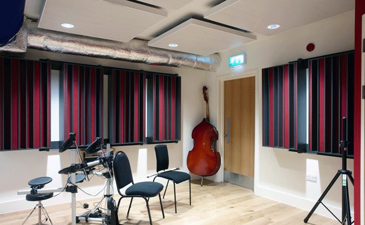 安徽黃山音樂室吸聲體聲學工程-1